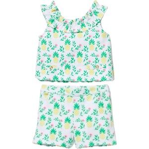 Janie and Jack Pineapple Shorts Set